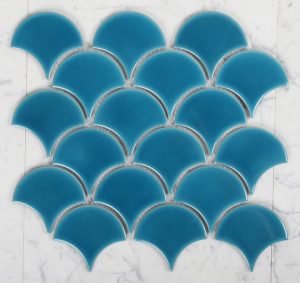418 Ionian Blue Fan Mosaic 